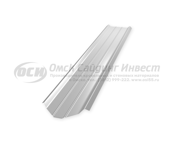 Профиль забор Штакетник Ш-1 фигурный RAL 9003 (Белый) (0.5)